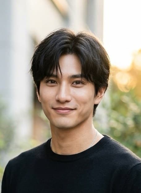見本モデル REN の笑顔のポートレート